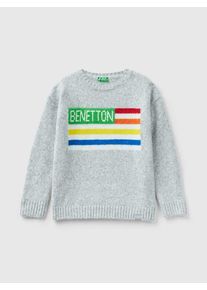 Benetton Trui lichtgrijs - 47% | Maat: 168 |