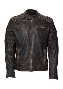 PUNCHBALL Leren jas "Florian" antraciet - 64% | Maat: 48 |