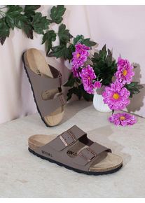 BACKSUN Slippers "Baltic" bruin - 53% | Maat: 37 |