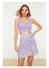 Trendyol Rok lila/wit - 57% | Maat: L |