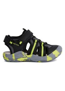 Geox Enkelsandalen "Kyle" zwart/limoengroen - 64% | Maat: 36 |