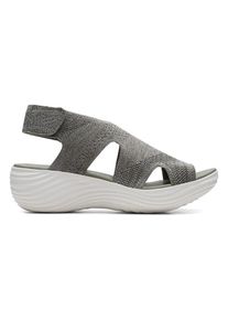 Clarks Leren sleehaksandalen grijs - 67% | Maat: 37 |