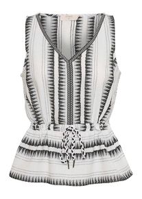 Cream Top wit/zwart - 71% | Maat: 34 |