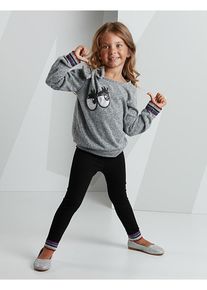 Denokids 2-delige outfit "Eyes" grijs/zwart - 79% | Maat: 122 |