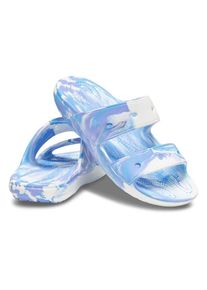 Crocs Slippers "Classic" blauw/wit - 48% | Maat: 37/38 |