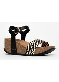 BACKSUN Sleehaksandalen zwart/wit - 60% | Maat: 40 |