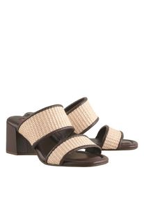 Högl Högl Leren slippers "Marbella" beige/bruin - 65% | Maat: 37,5 |