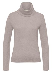 include - Trui met losse col, beige, Maat 42, kasjmier