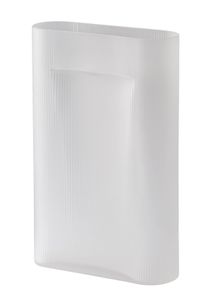 Ridge Vase muuto Verre dépoli Blanc 48,5 cm