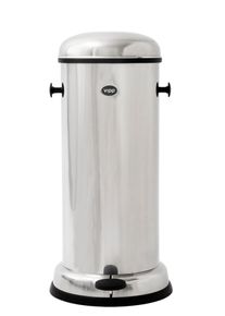 Bin poubelle à pédale 18L acier inoxydable Vipp