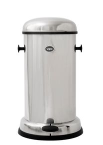 Bin poubelle à pédale 14L acier inoxydable Vipp