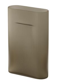 Ridge Vase muuto Verre dépoli Taupe H 35 cm