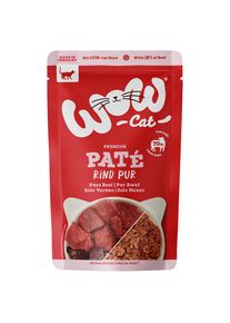 12x125g WOW Cat Adult Rind Pur Katzenfutter nass