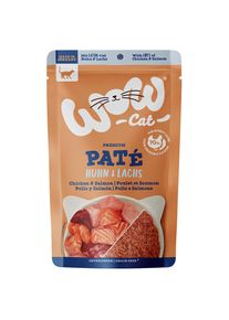 12x125g WOW Cat Adult Huhn & Lachs Katzenfutter nass