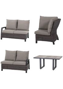 siena GARDEN Gartenlounge-Set »Corido«, (4 tlg.)