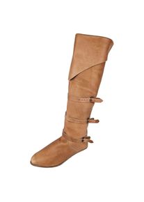 Bucket boots brown with nailed sole 44
