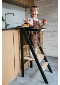 Foldable Learning Tower, Black