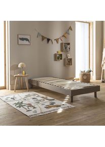 Terre de Nuit - Sommier kit enfant en bois massif taupe 90x190