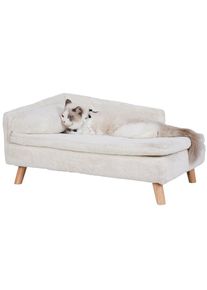 Canapé pour Chien Grand Lit pour Chien Sureleve Fauteuil pour Chat Grande Taille Design Scandinave avec Coussin Moelleux - m 80x50x39cm