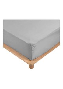 Vendorflair - Drap Housse Percale - Bonnet 30 Cm - Plusieurs Tailles - Plusieurs Coloris - 90x190cm - Gris homeflair