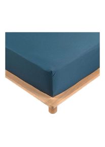 Vendorflair - Drap Housse Percale - Bonnet 30 Cm - Plusieurs Tailles - Plusieurs Coloris - 160x200cm - bleu homeflair