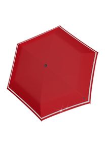 Knirps Heren Paraplu 'Rookie' grijs / karmijnrood One Size