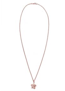 Elli Premium Dames Ketting 'Frangipani Blüte' rose-goud 45