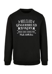 F4NT4STIC Sweatshirt 'Santas Gingerbread Bakery Retro Christmas' Herren schwarz / weiß Größe XXXL