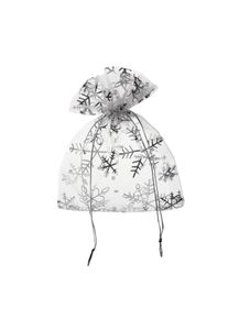 10 Christmas organza bags | Snowflake/ice crystal