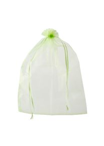 25 Organza bags with satin ribbon-drawstring light green | 300 x 400 mm