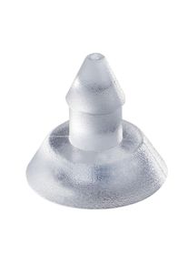 100 Suction cups, ø = 14 mm, with arrow head, soft PVC, transparent