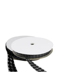 1 Set - Hook and loop dots roll, Set - Hook & Loop | 21 mm | black, nylon|polyester