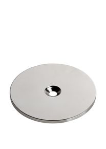5 Metal disc with bore and counterbore 62 mm, steel, silver
