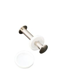 100 Cover caps for binding screws, white, plastic