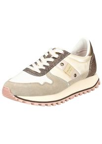 Blauer.USA Trampki niskie 'MILLEN01' dla kobiet kremowy / ciemny beż / złoty Rozmiar 37
