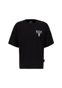 Alpha Industries Heren Shirt 'Berlin Candy Bomber BP T' zwart / wit XXL