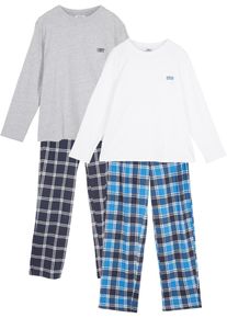 Pigiama con cotone biologico (set 4 pezzi), Blu, Taglia 116/122, bonprix