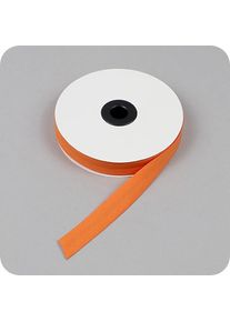 Bias binding tape, cotton and polyester, 20 mm (reel with 25 m) orange, cotton|polyester