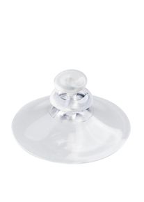 100 Suction cups with pin 40 mm, soft PVC, transparent