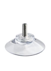 1 Threaded suction cups 30 mm | M4, 10 mm long, soft PVC, transparent