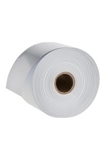Cardboard labels on roll 45 x 90 mm, white