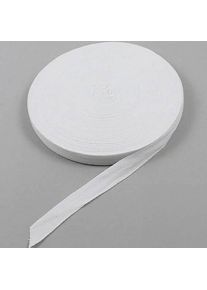 50 m Twill tape, cotton 20 mm | white