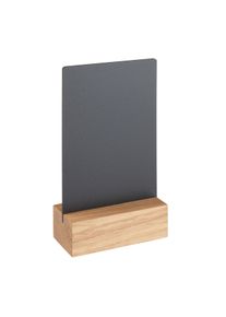 1 Tabletop chalkboard black|brown | 120 x 80 mm, oak wood|PP