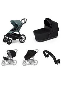 Stadt-Kinderwagen Thule Urban Glide 4-wheel Mid blue + Bassinet Black SET 5in1 - Blau