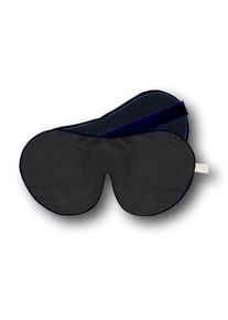 Holistic Silk Pure Mulberry Silk One Strap Eye Mask Black Unscented
