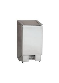 Combisteel Mülleimer mit Fußpedal aus Edelstahl 60 Liter