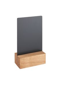 1 Tabletop chalkboard black|brown | 100 x 70 mm, oak wood|PP