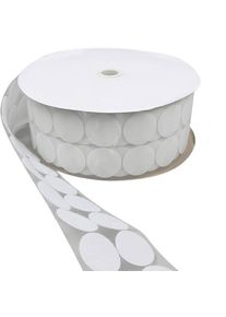 Hook and loop dots roll, hook | 45 mm | white, nylon|polyester