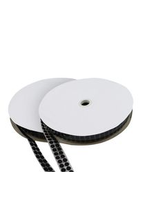 1 Set - Hook and loop dots roll, Set - Hook & Loop | 10 mm | black, nylon|polyester