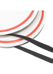 1 Set - Hook and loop tape self-adhesive, set of 25 m loop tape and 25 m hook tape 16 mm | black, nylon|polyester